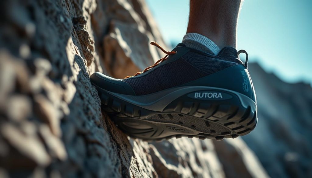 Climbing shoe performance on rock edges
