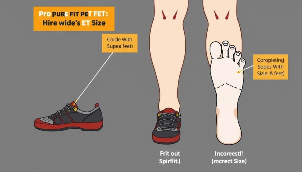 Proper sizing guide for wide feet climbing shoes 2025