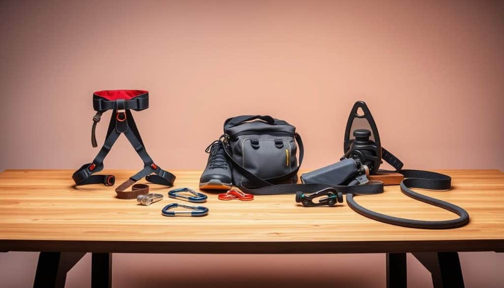 indoor rock climbing gear